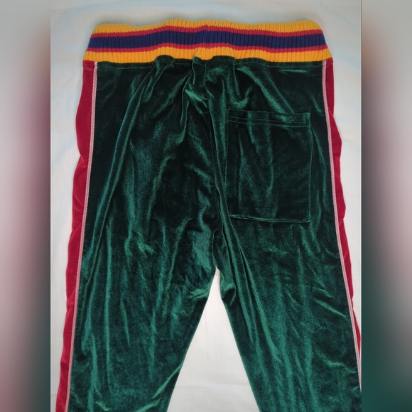 Hudson Outerwear Green Velvet Women's Track Pants Size Small 100% Polyester - Picture 9 of 13